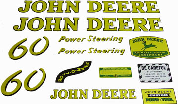 John Deere computer cut vinyl decals